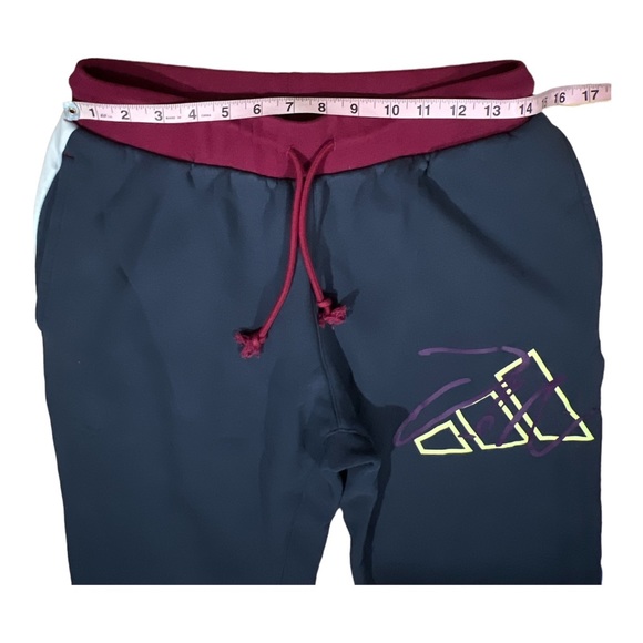 ADIDAS Jogger Lounge Pants size M blue F1-34 - Picture 5 of 7